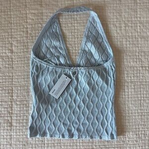 Guess Wavy Rib Halter Top